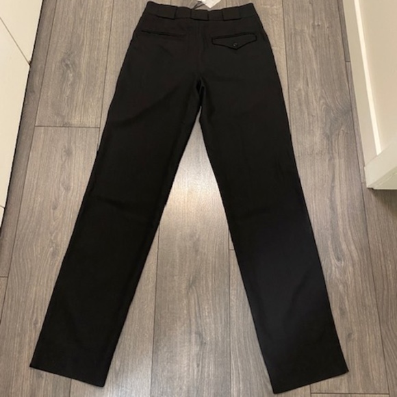 Proenza Schouler Black Drapey Suiting Trousers Size 4 NWT - Picture 9 of 12